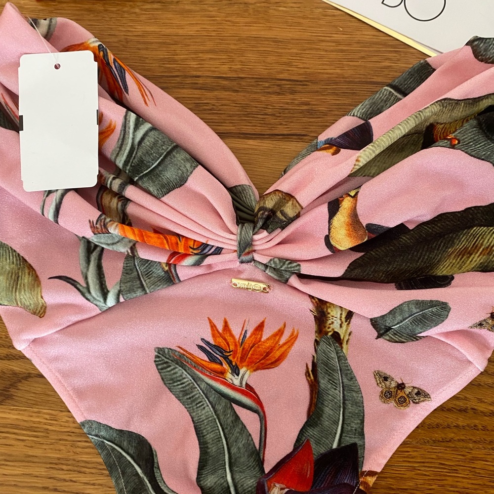 NWT PATBO FLORAL PINK BIKINI SIZE XS - S - Picture 3 of 8